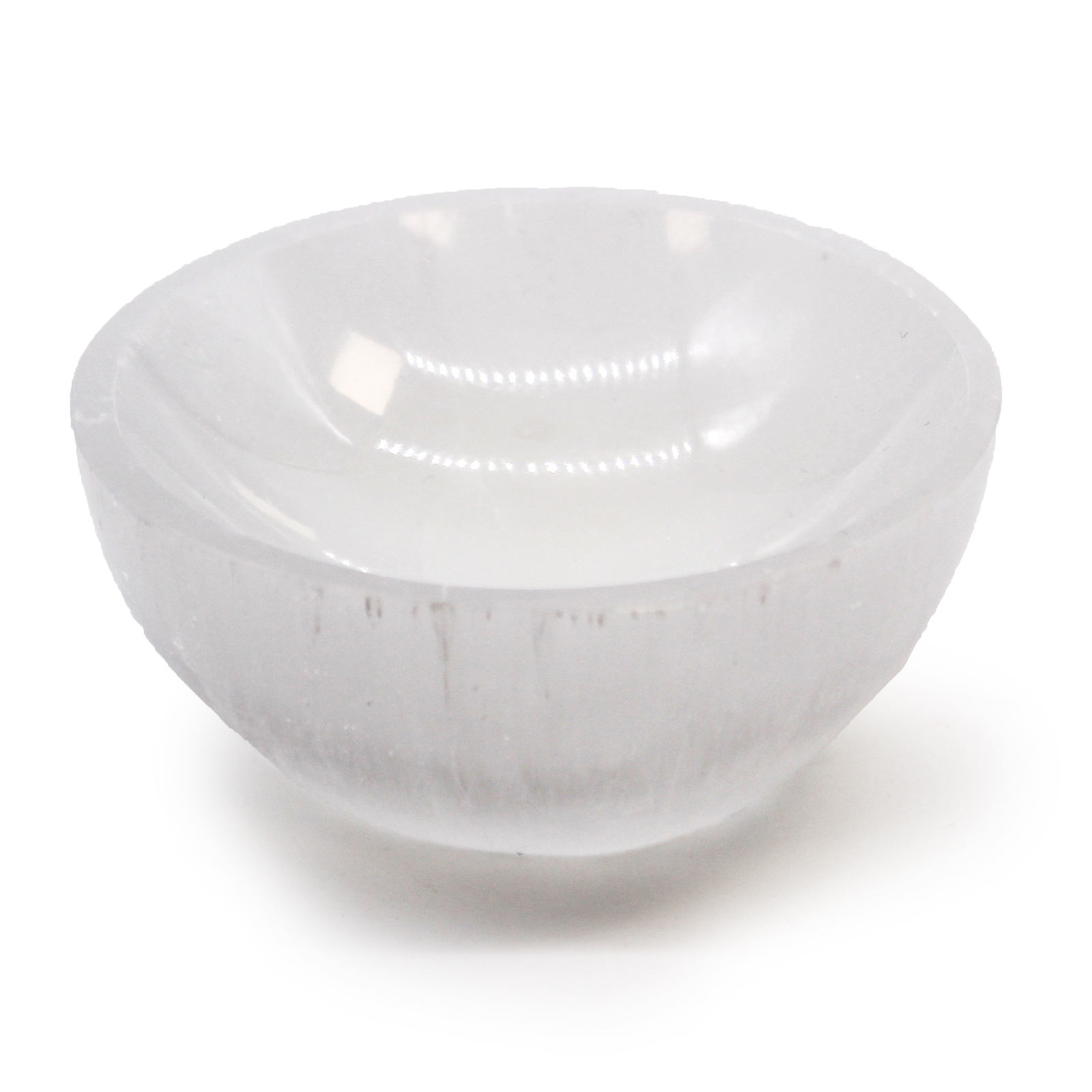 Selenite Round Bowl - 8cm - Click Image to Close