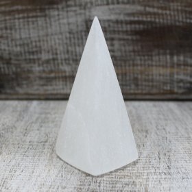 Selenite Pyramid - 10cm - Click Image to Close