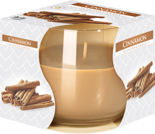 Scented Glass Jar Candle - Cinnamon - Click Image to Close