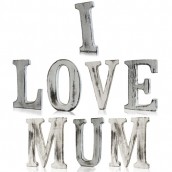 Shabby Chic Letters - I Love Mum - Click Image to Close