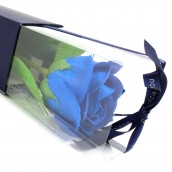 Single Blue Rose Soap - Click Image to Close