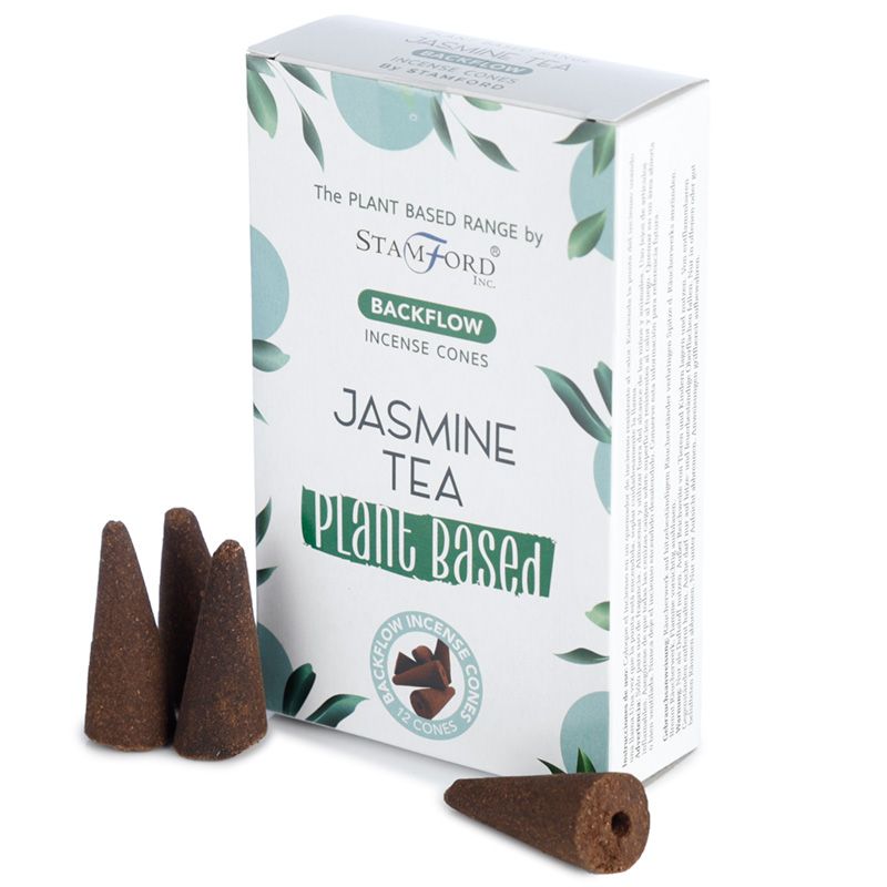 2 x Packs Plant Based Backflow Cones - Jasmine Tea - Click Image to Close