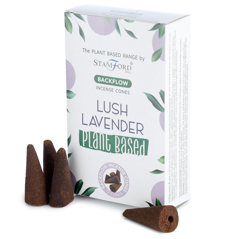 2 x Packs Plant Based Backflow Cones - Lush Lavender - Click Image to Close