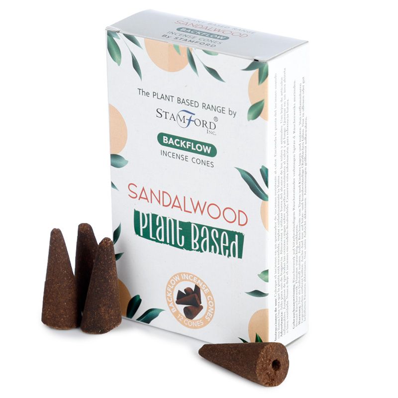 2 x Packs Plant Based Backflow Cones - Sandalwood - Click Image to Close