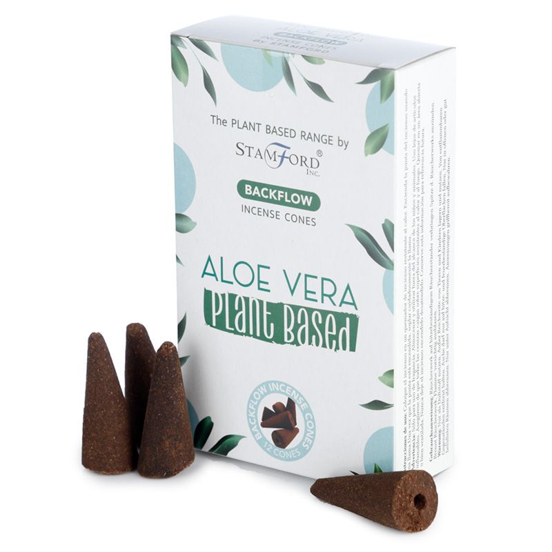 2 x Packs Plant Based Backflow Cones - Aloe Vera - Click Image to Close