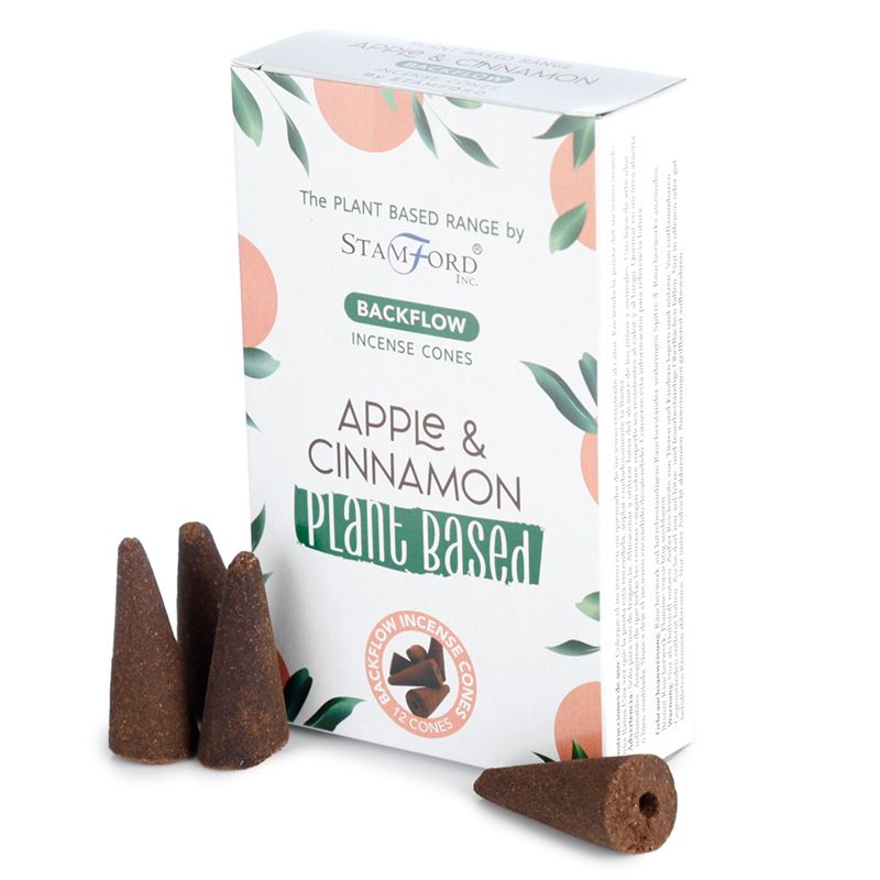 2 x Packs Plant Based Backflow Cones - Apple & Cinnamon - Click Image to Close