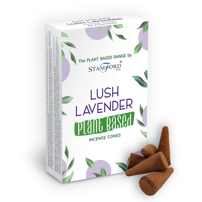 2 x Packs Plant Based Incense Cones - Lush Lavender - Click Image to Close