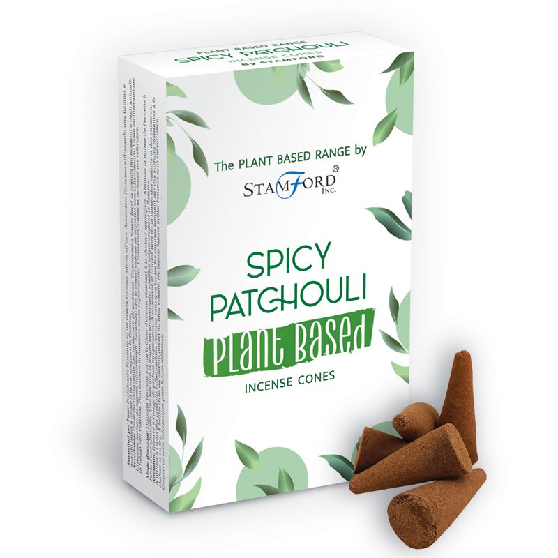 2 x Packs Plant Based Incense Cones - Spicy Patchouli - Click Image to Close