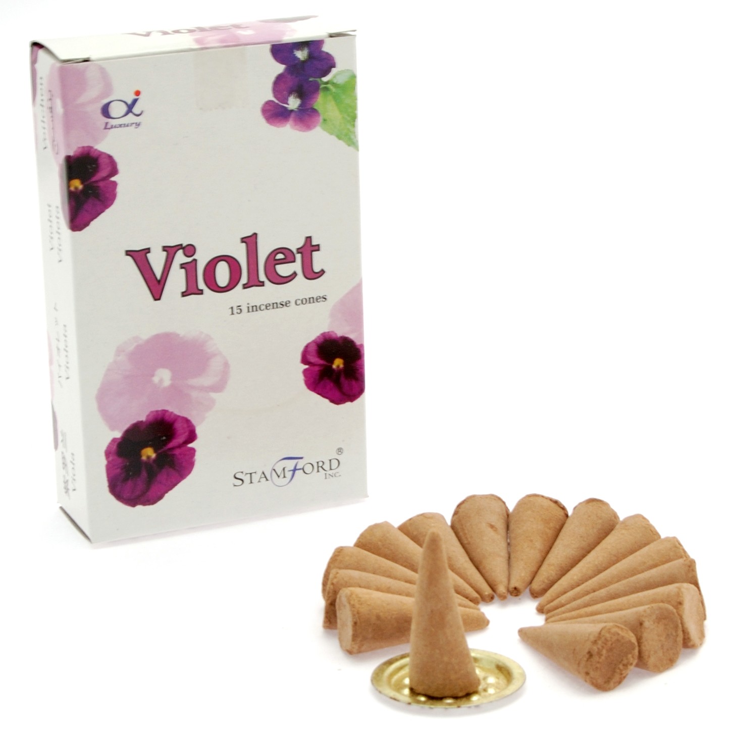 5 x Packs Premium Incense Cones - Violet