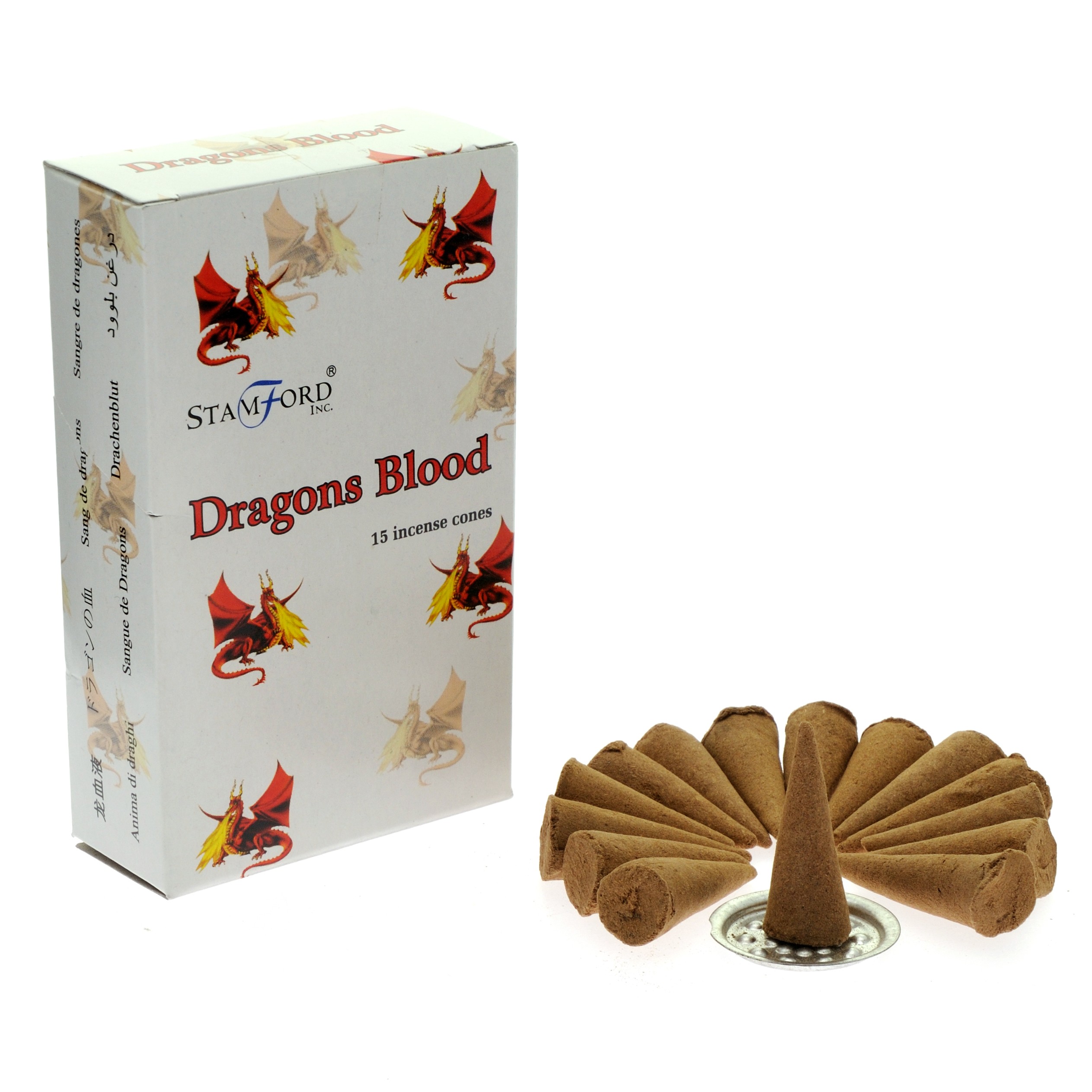 5 x Packs Premium Incense Cones - Dragon's Blood - Click Image to Close