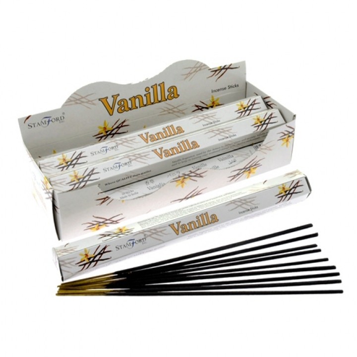 10 x Packs Stamford Premium Incense - Vanilla - Click Image to Close