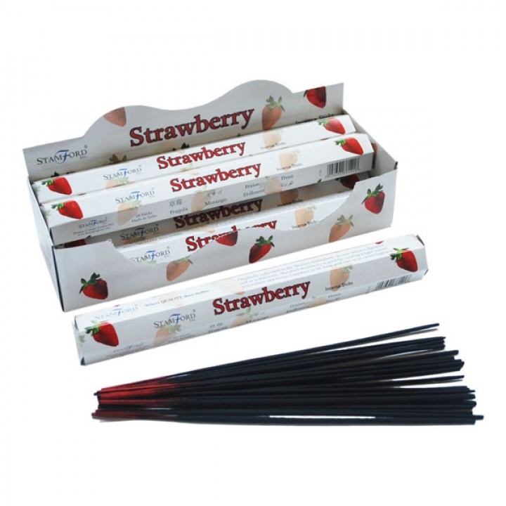 10 x Packs Stamford Premium Incense - Strawberry - Click Image to Close