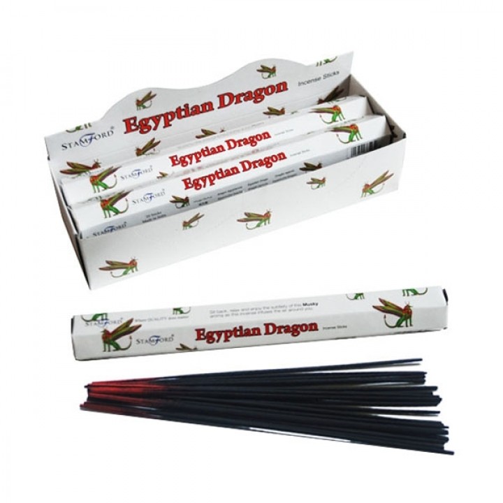 10 x Packs Stamford Premium Incense - Egyptian Dragon - Click Image to Close