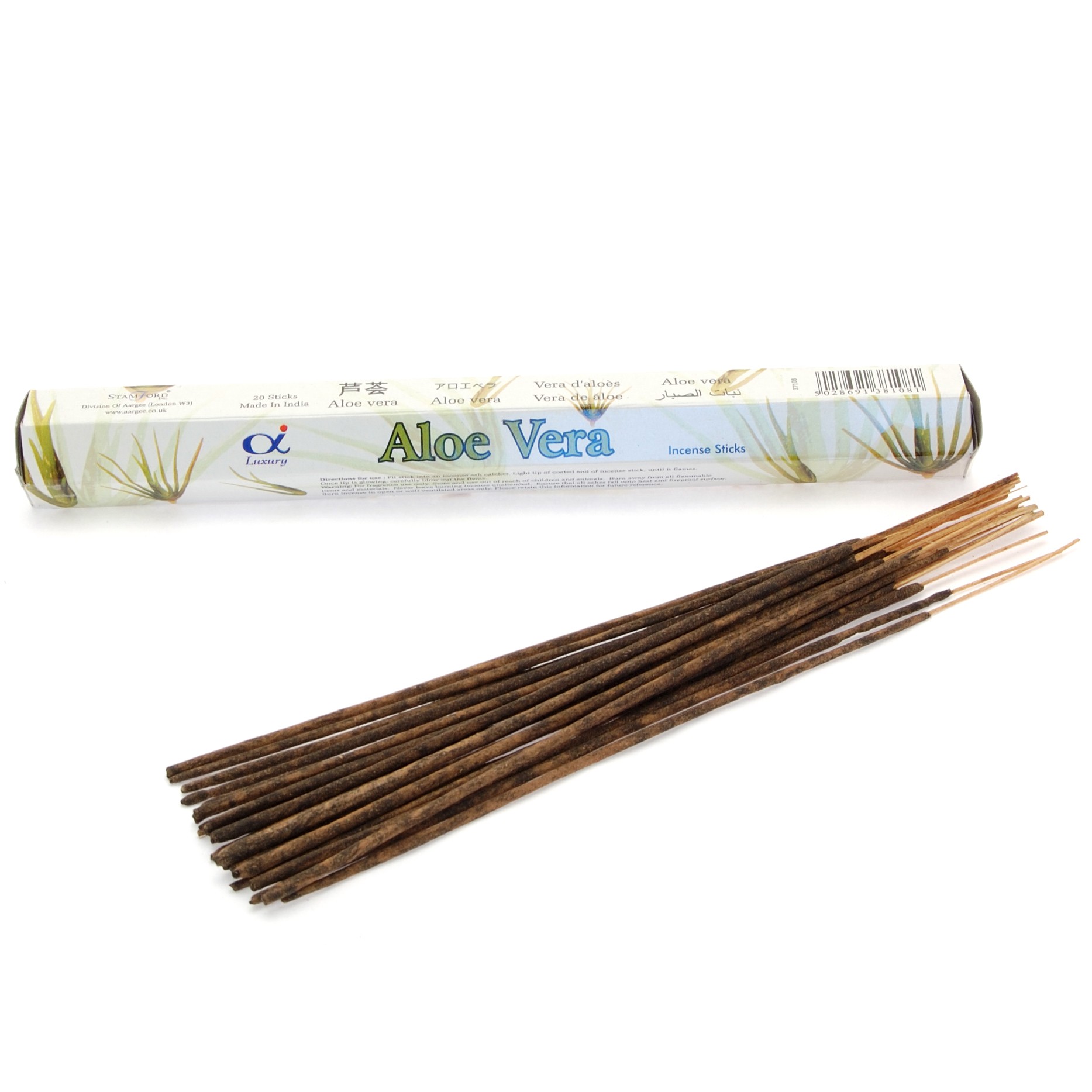 10 x Packs Stamford Premium Incense - Aloe Vera - Click Image to Close
