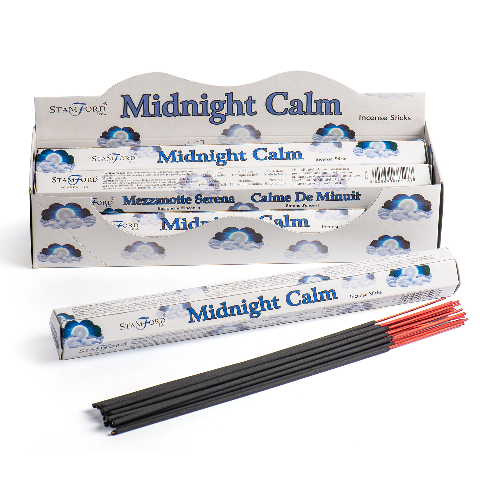 10 x Packs Midnight Calm Premium Incense - Click Image to Close