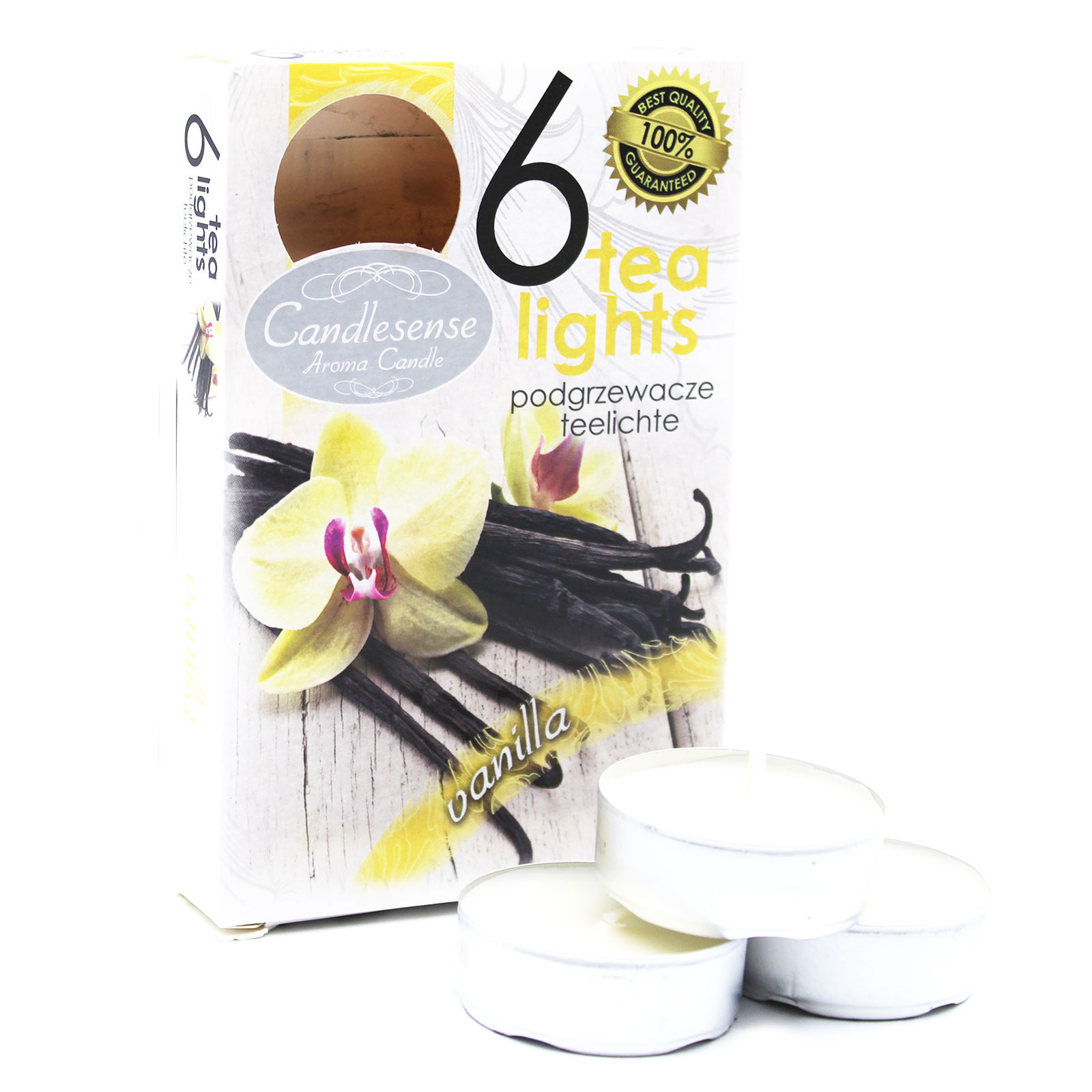 3 x Packs 6 Scented Tealights - Vanilla - Click Image to Close
