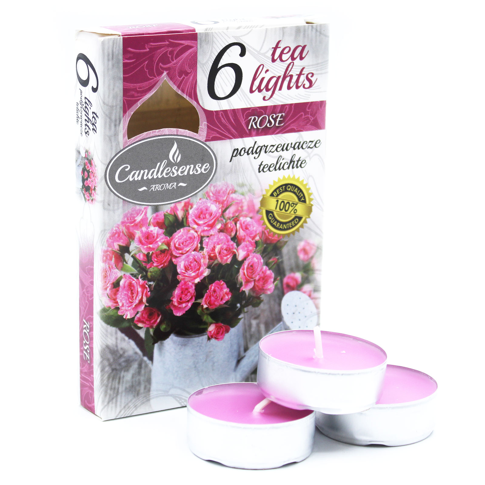 3 x Packs 6 Scented Tealights - Rose