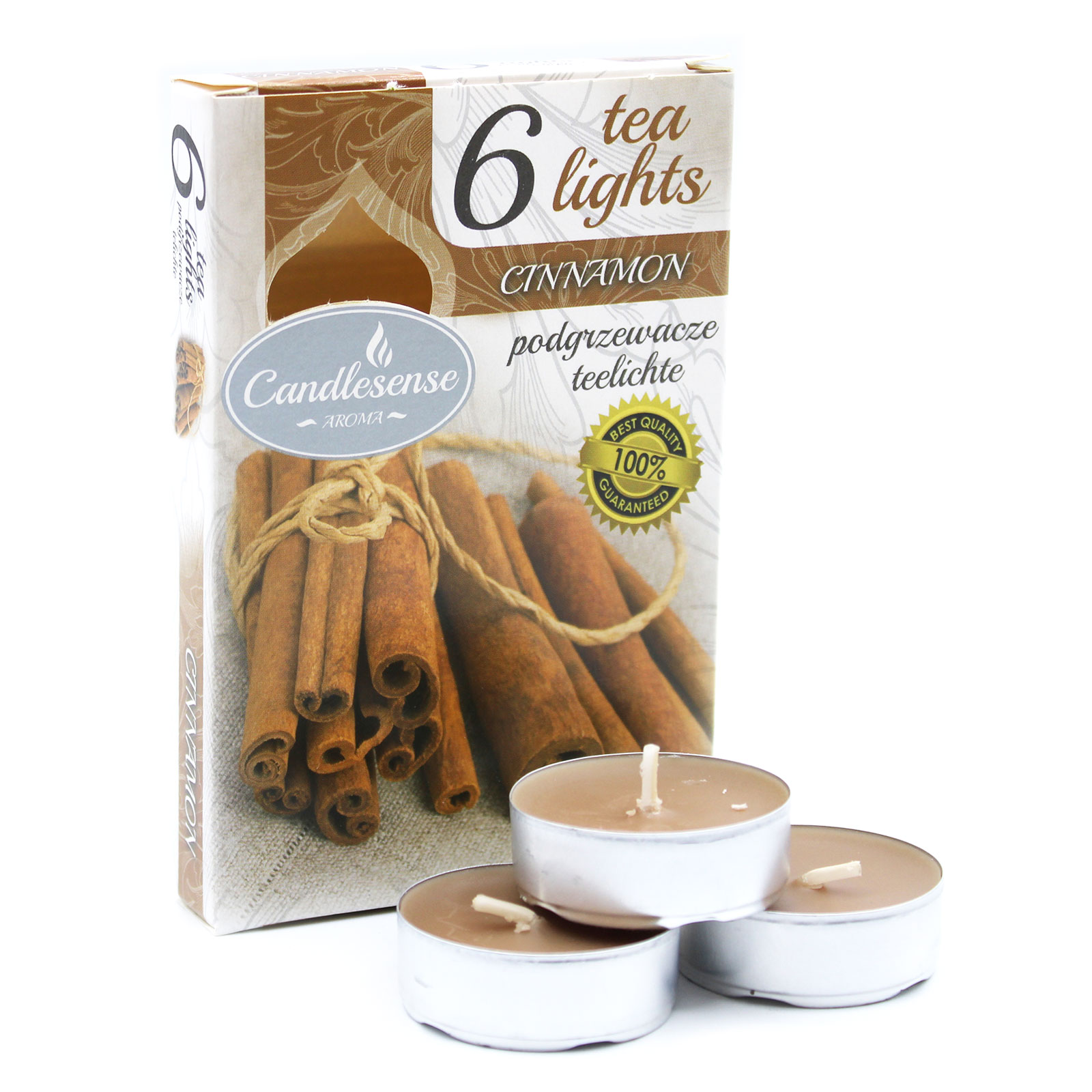 3 x Packs 6 Scented Tealights - Cinnamon - Click Image to Close