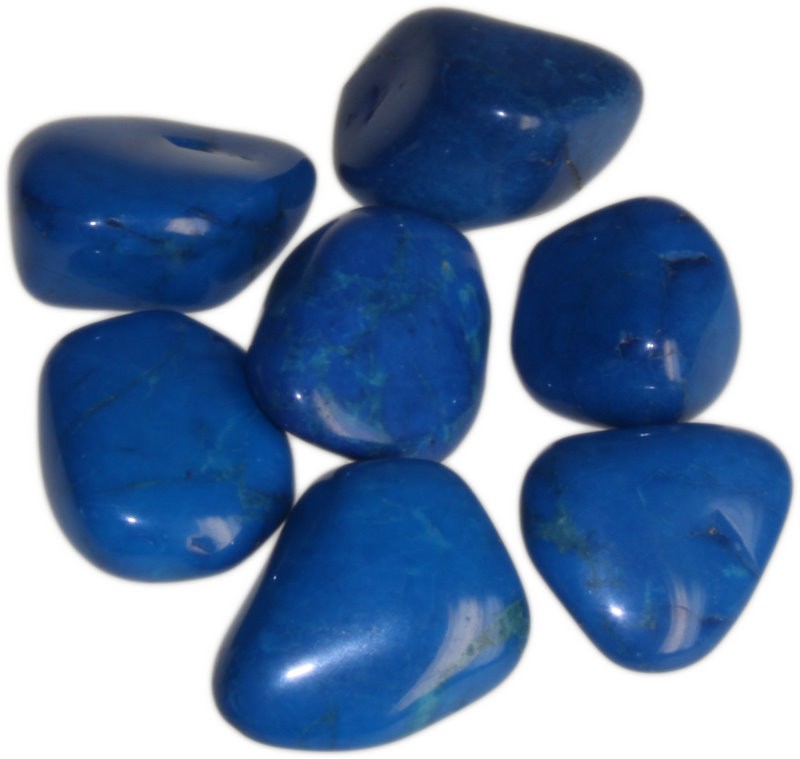 Blue Howlite Large Tumble Stones - Click Image to Close