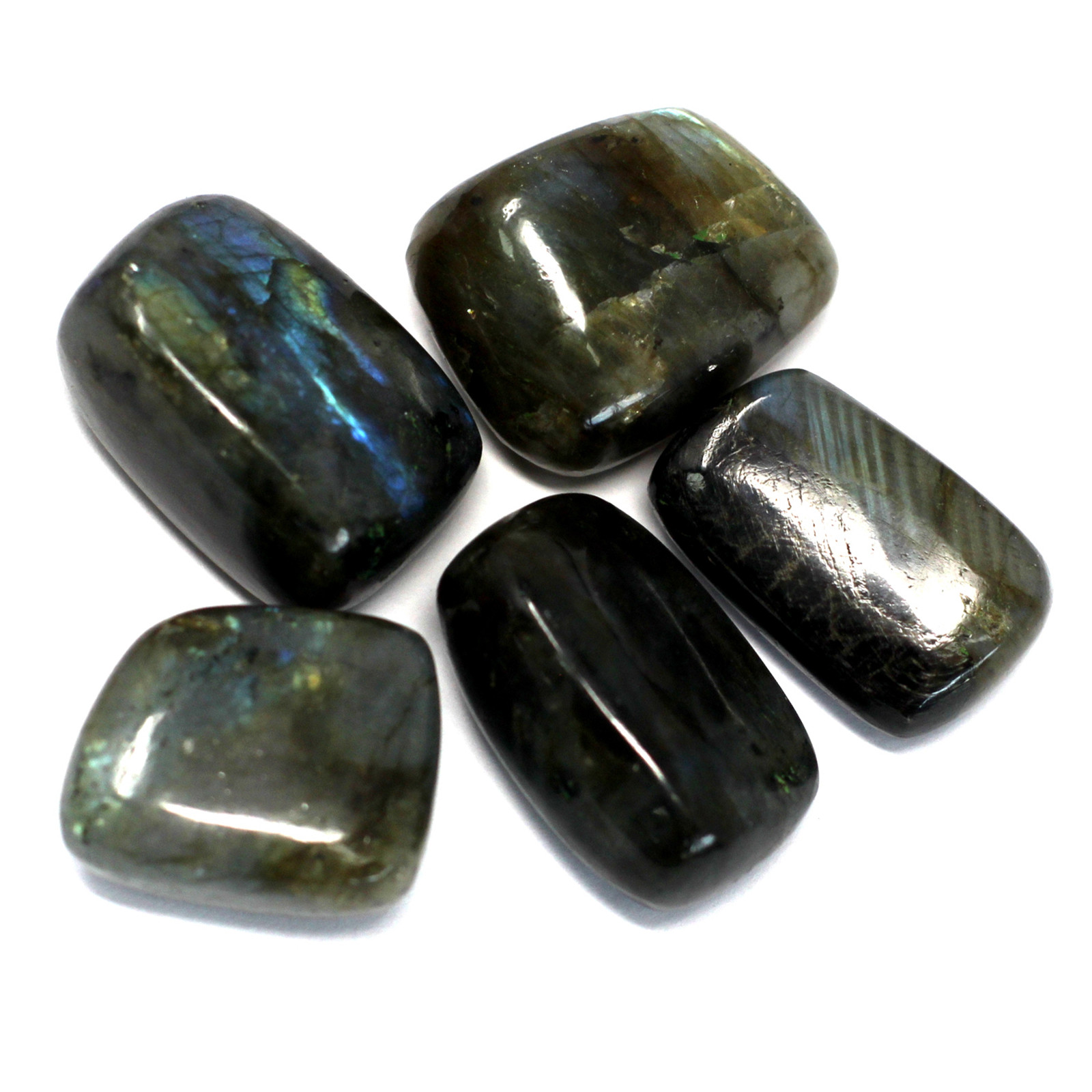 4 x Premium Tumble Stones - Labrodite - Click Image to Close