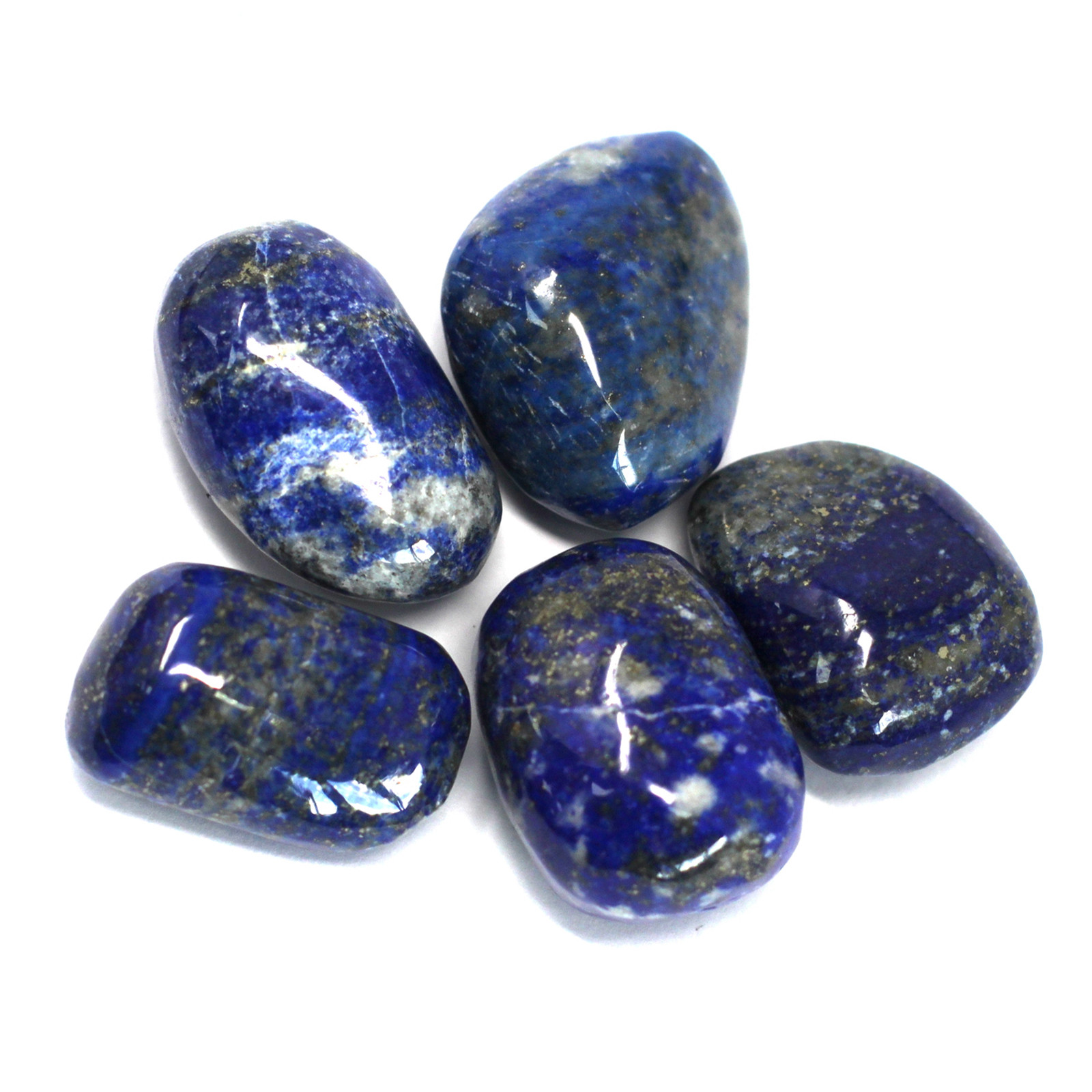 4 x Premium Tumble Stones - Lapis - Click Image to Close