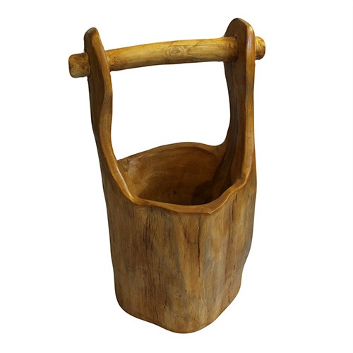 Teak Well Bucket - Click Image to Close