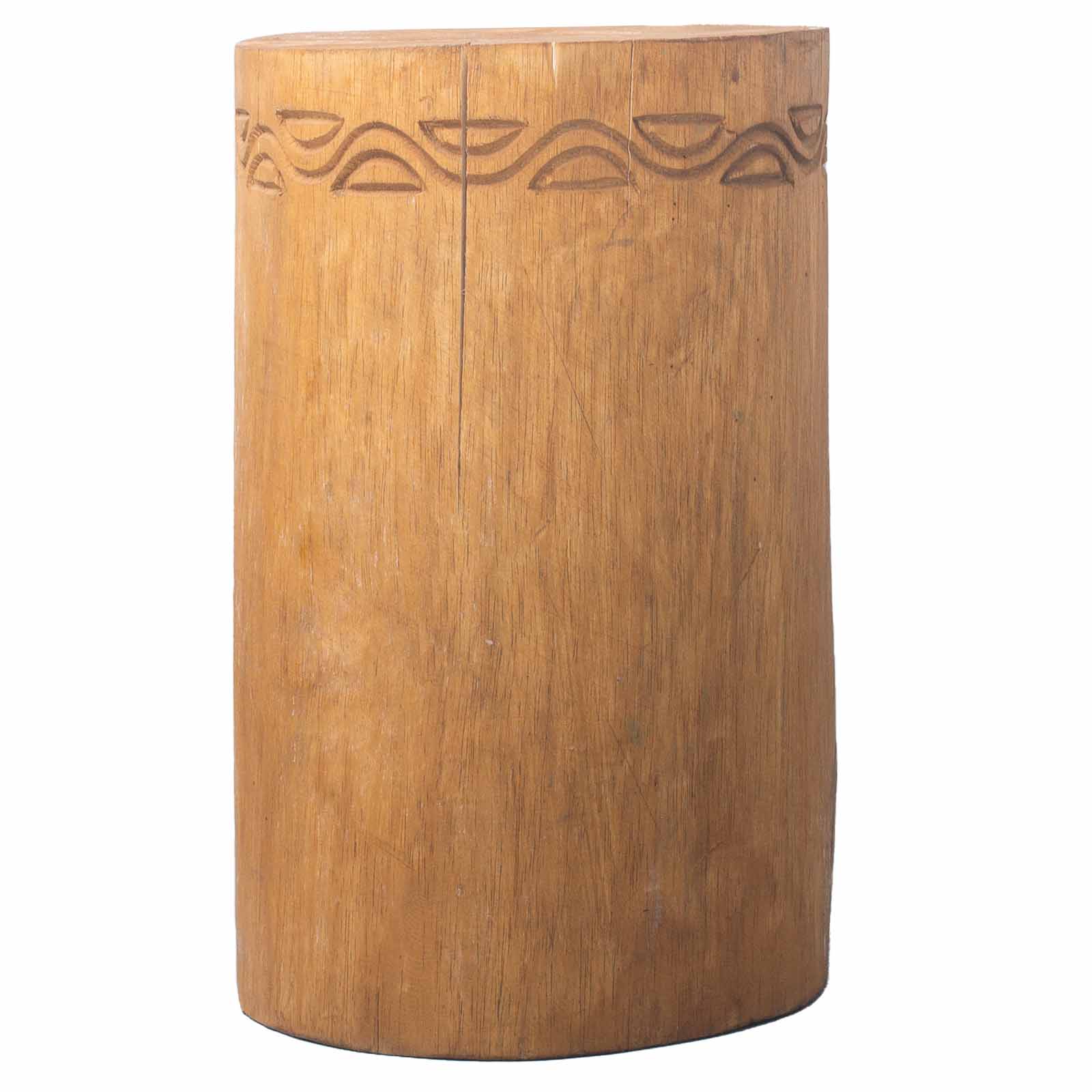 Tribal Stool / Table - Albasia - Natural - Click Image to Close