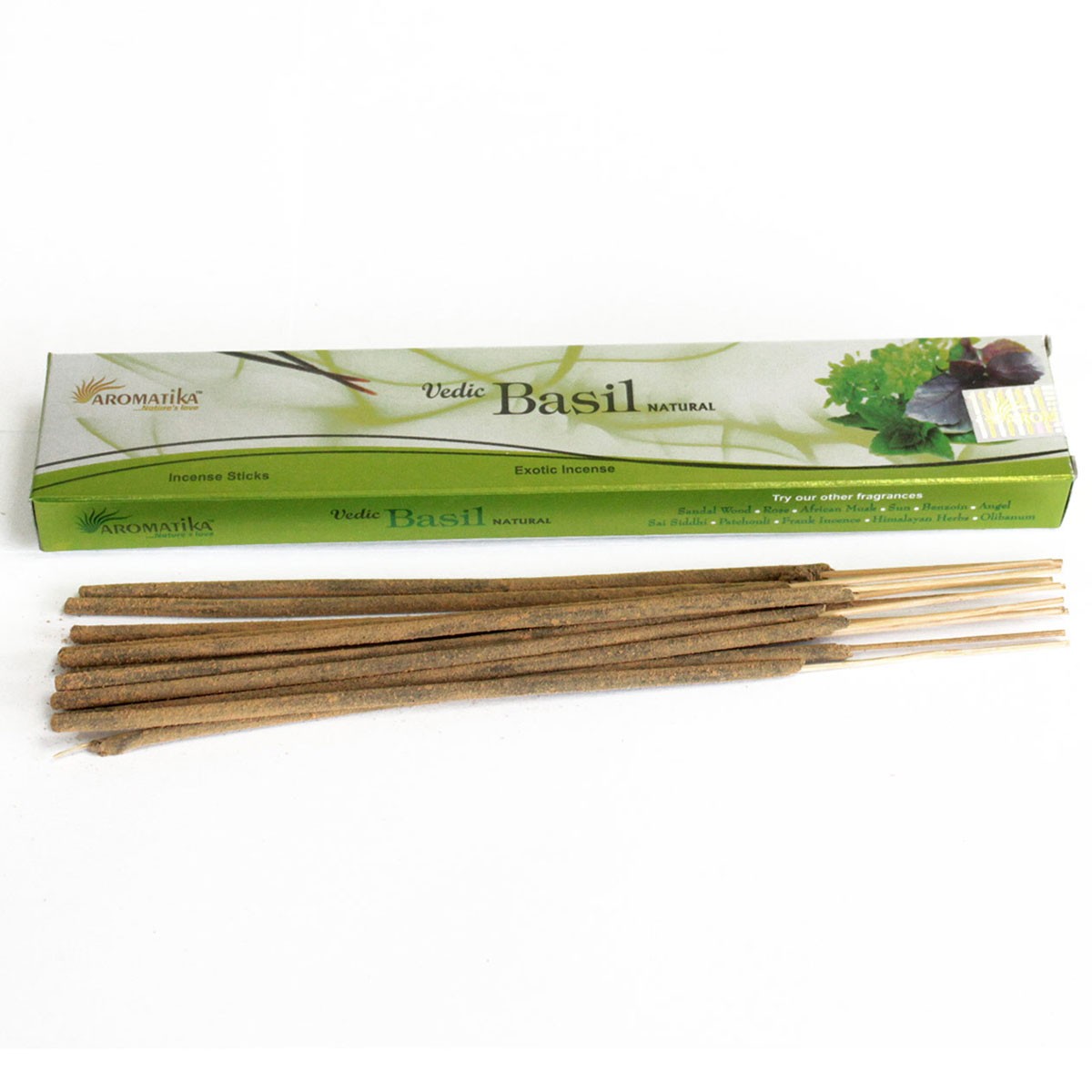 5 x Packs Vedic Incense Sticks - Basil - Click Image to Close