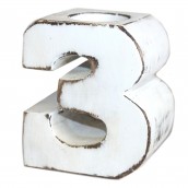 Wooden Birthday Candle Number Holder - No. 3